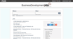 Desktop Screenshot of businessdevelopment.jobs