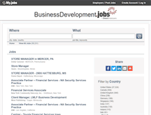 Tablet Screenshot of businessdevelopment.jobs